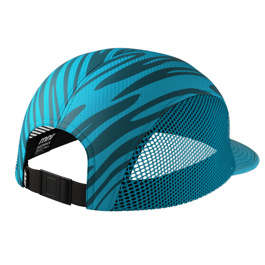Rnnr Distance Hat - Drippy Cheetah Blue