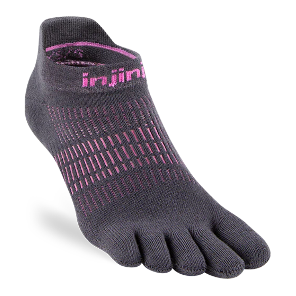 Womens Injinji RUN No Show Toe Socks - Lightweight