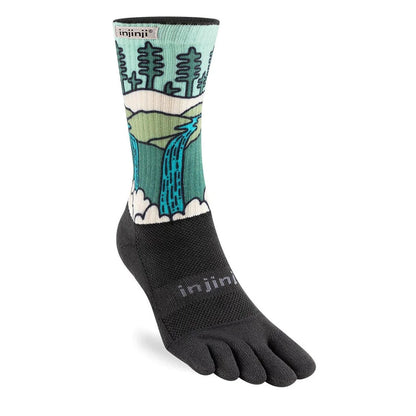 Mens Injinji Artist Designed Crew Toe Socks