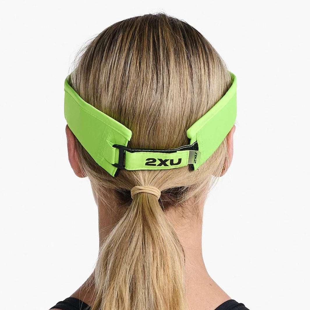 2XU Run Visor - Volt/Black