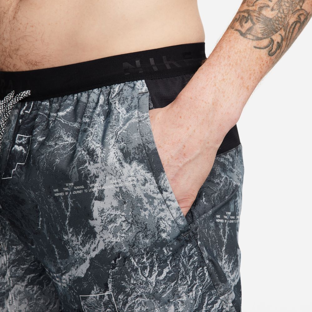 Mens Nike Dri Fit Stride 7" BF Trail Short AOP