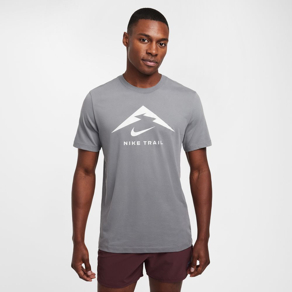 Mens Nike Dri Fit Trail Running T Shirt Logo