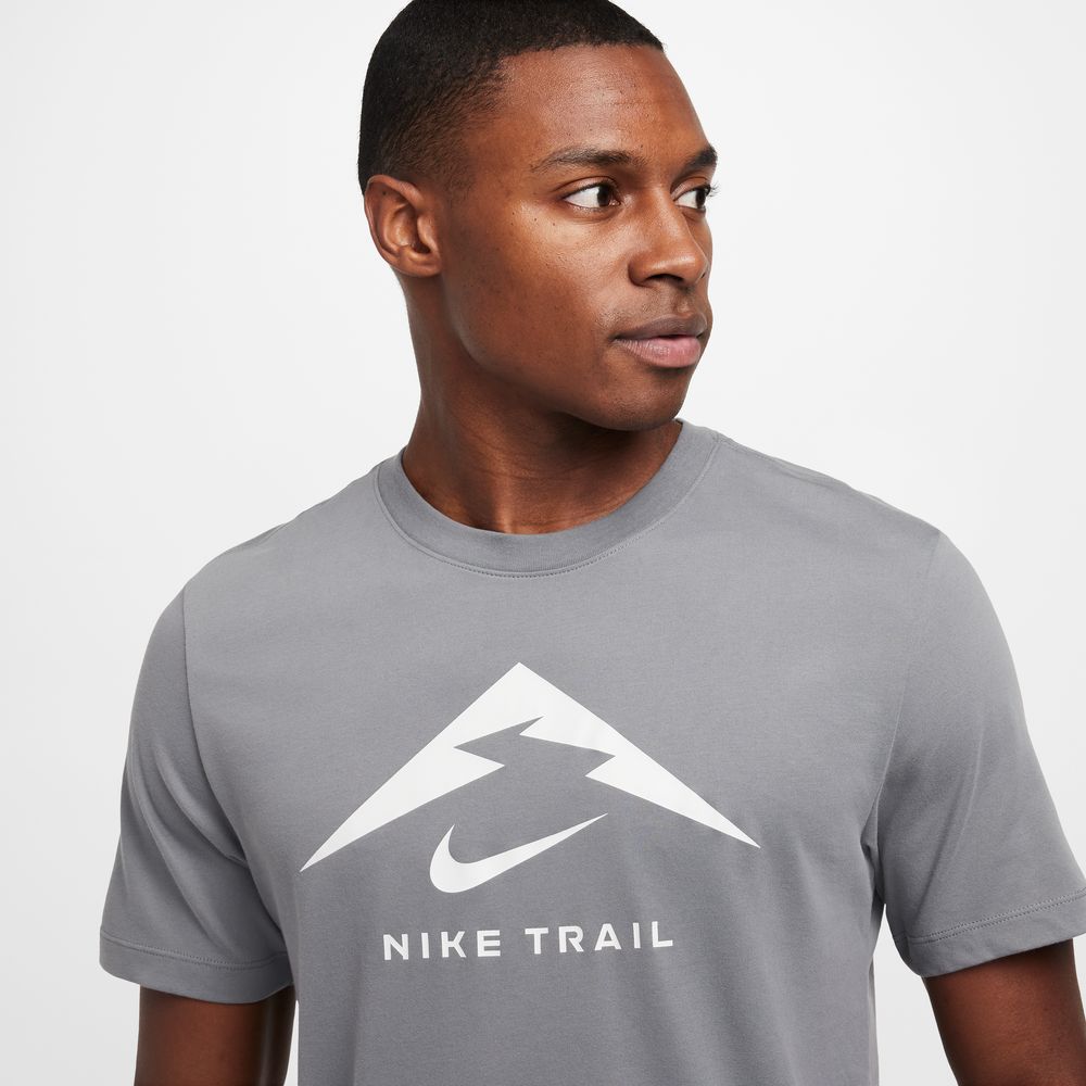Mens Nike Dri Fit Trail Running T Shirt Logo