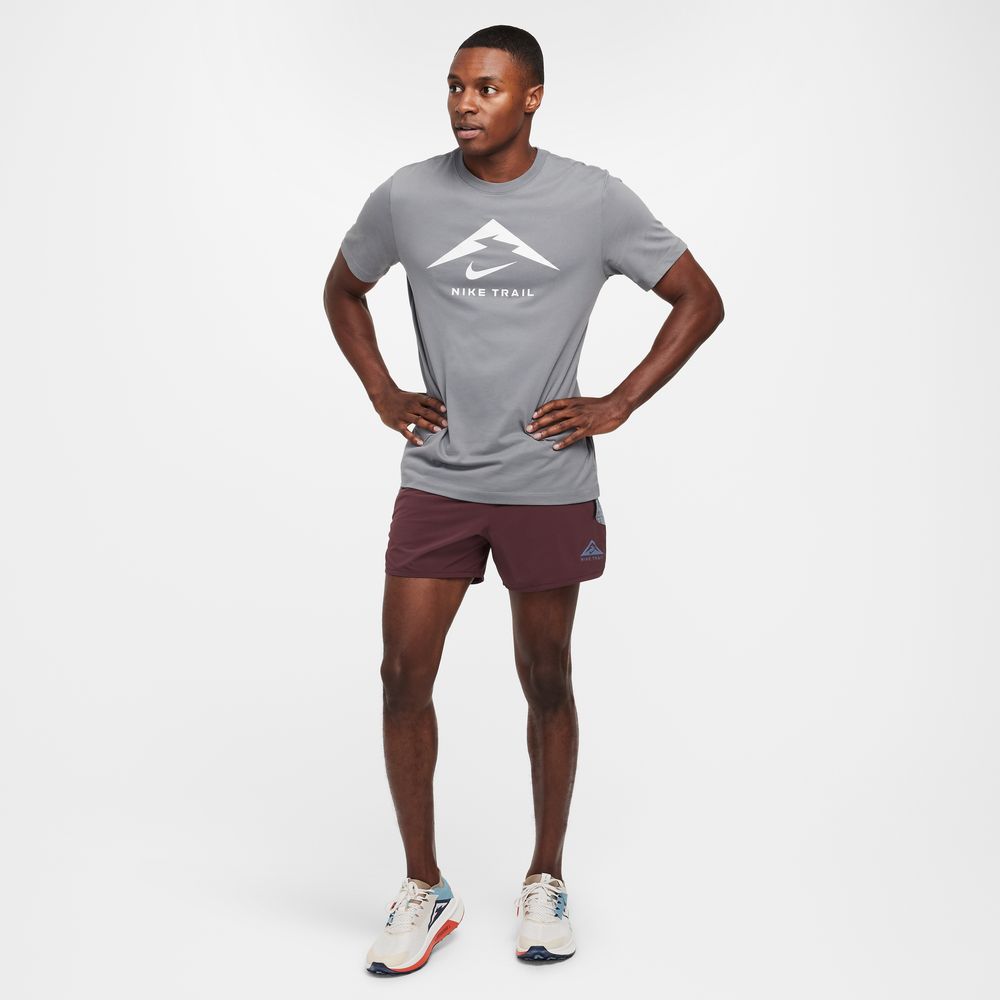 Mens Nike Dri Fit Trail Running T Shirt Logo