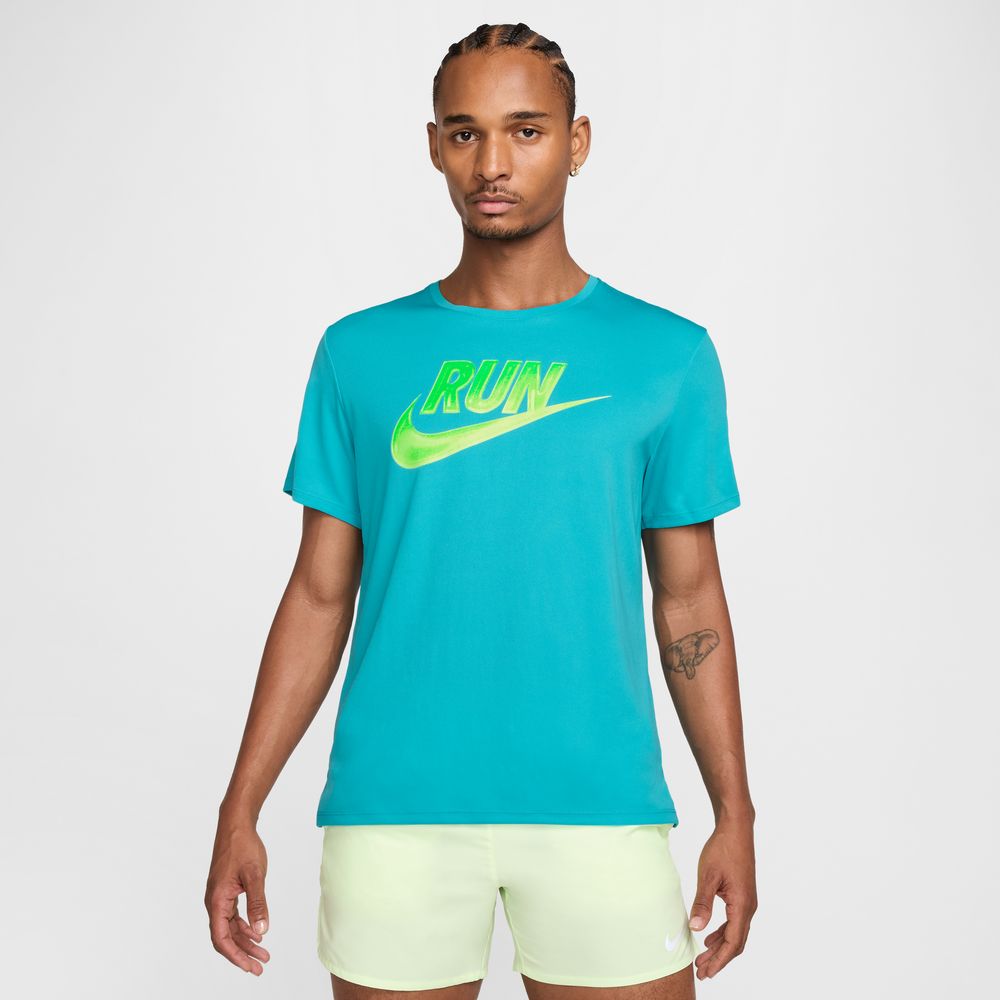 Mens Nike Miler Run Energy Short-Sleeve Running Top