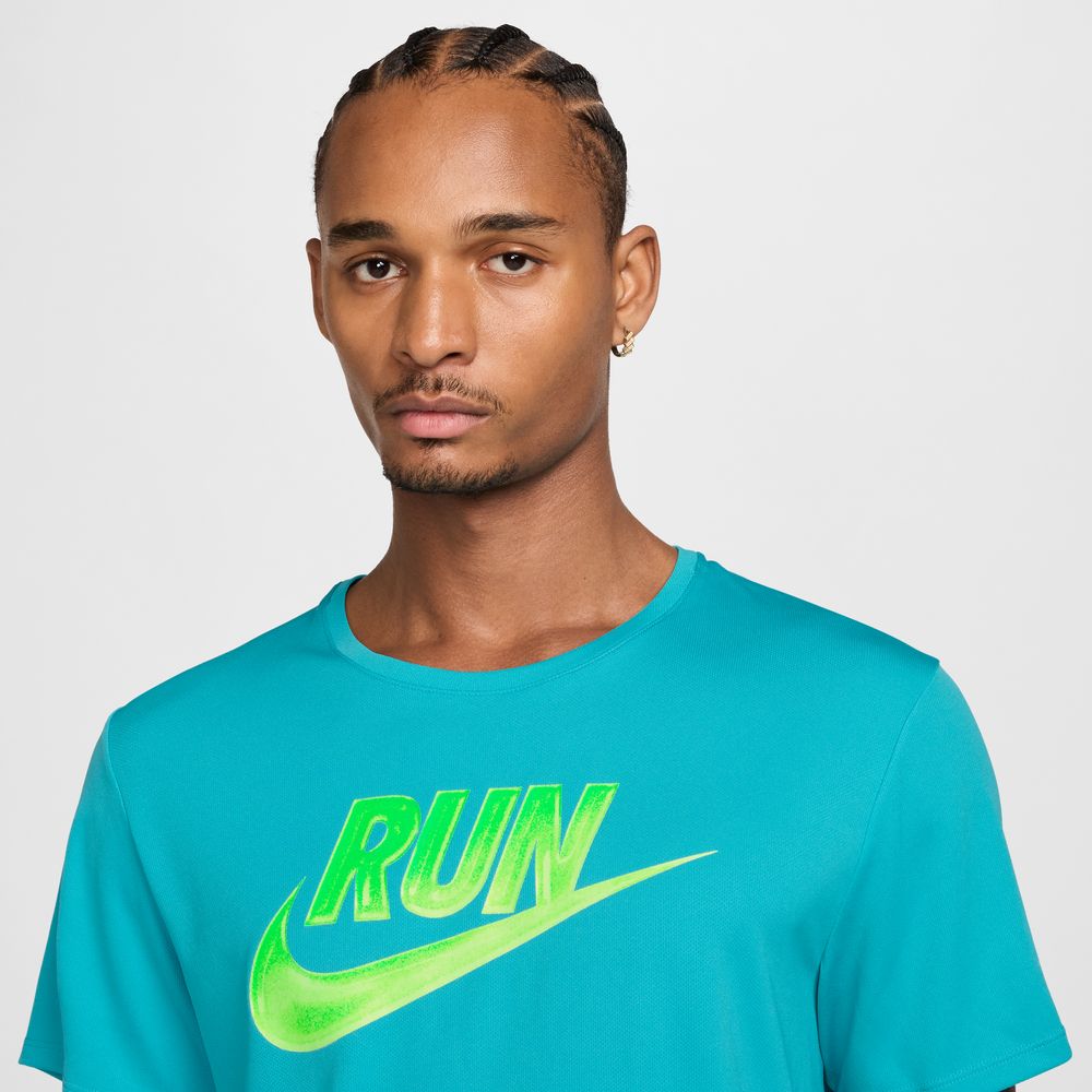 Mens Nike Miler Run Energy Short-Sleeve Running Top