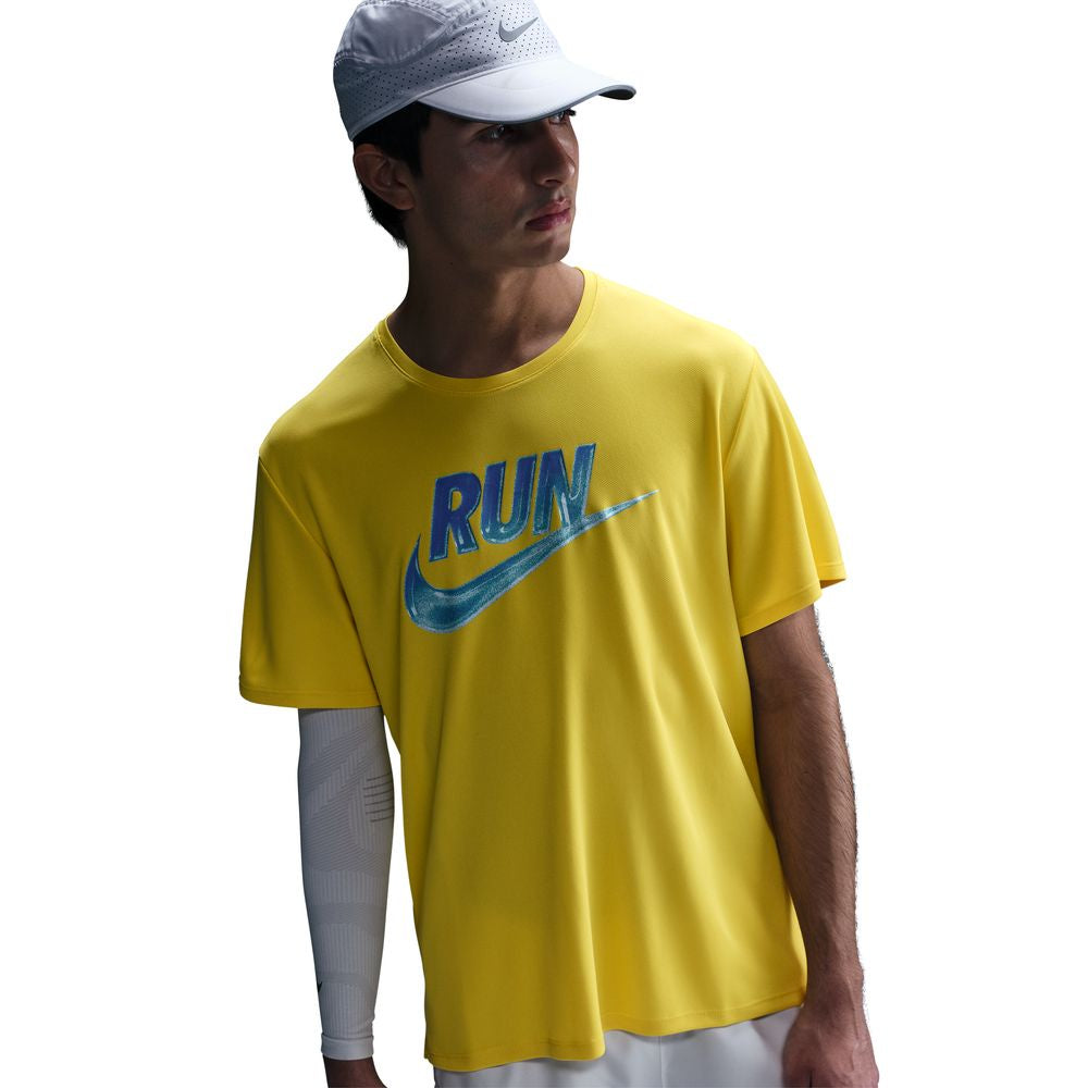 Mens Nike Miler Run Energy Short-Sleeve Running Top