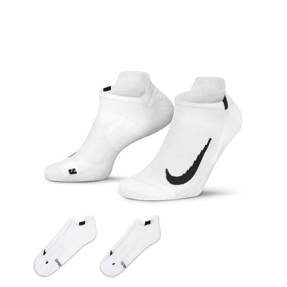 Nike Multiplier Running No Show Socks (2 Pairs)