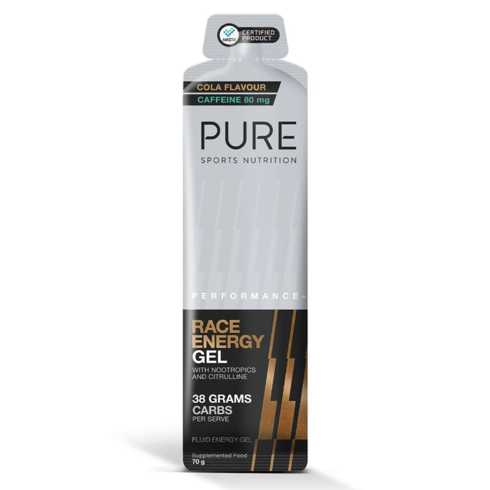 PURE Performance + Race Energy Gels 70g (Single + Bulk Buy)