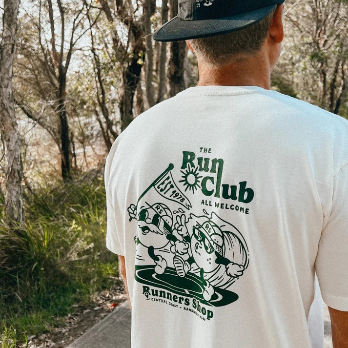 Unisex Run Club Tee - Runners Shop X Benny Supply & Co