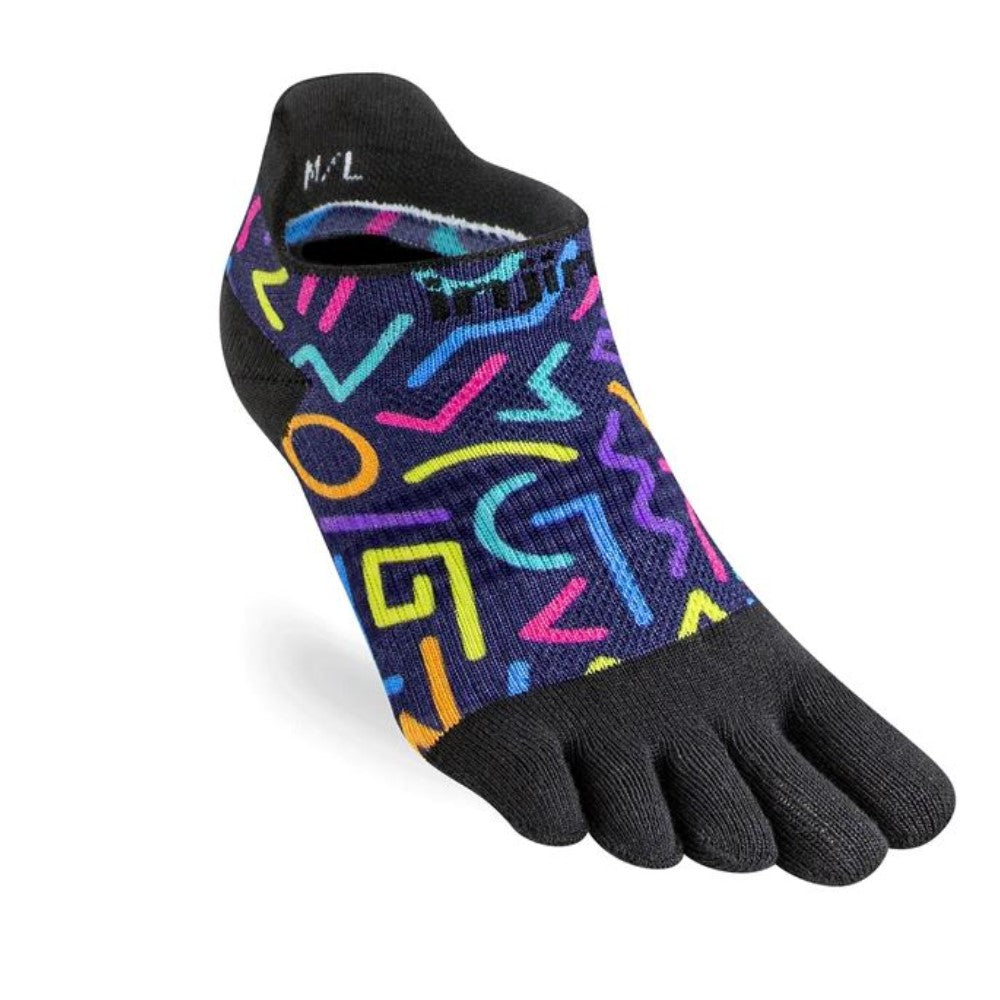 Womens Injinji RUN Spectrum No Show Toe Socks - Lightweight