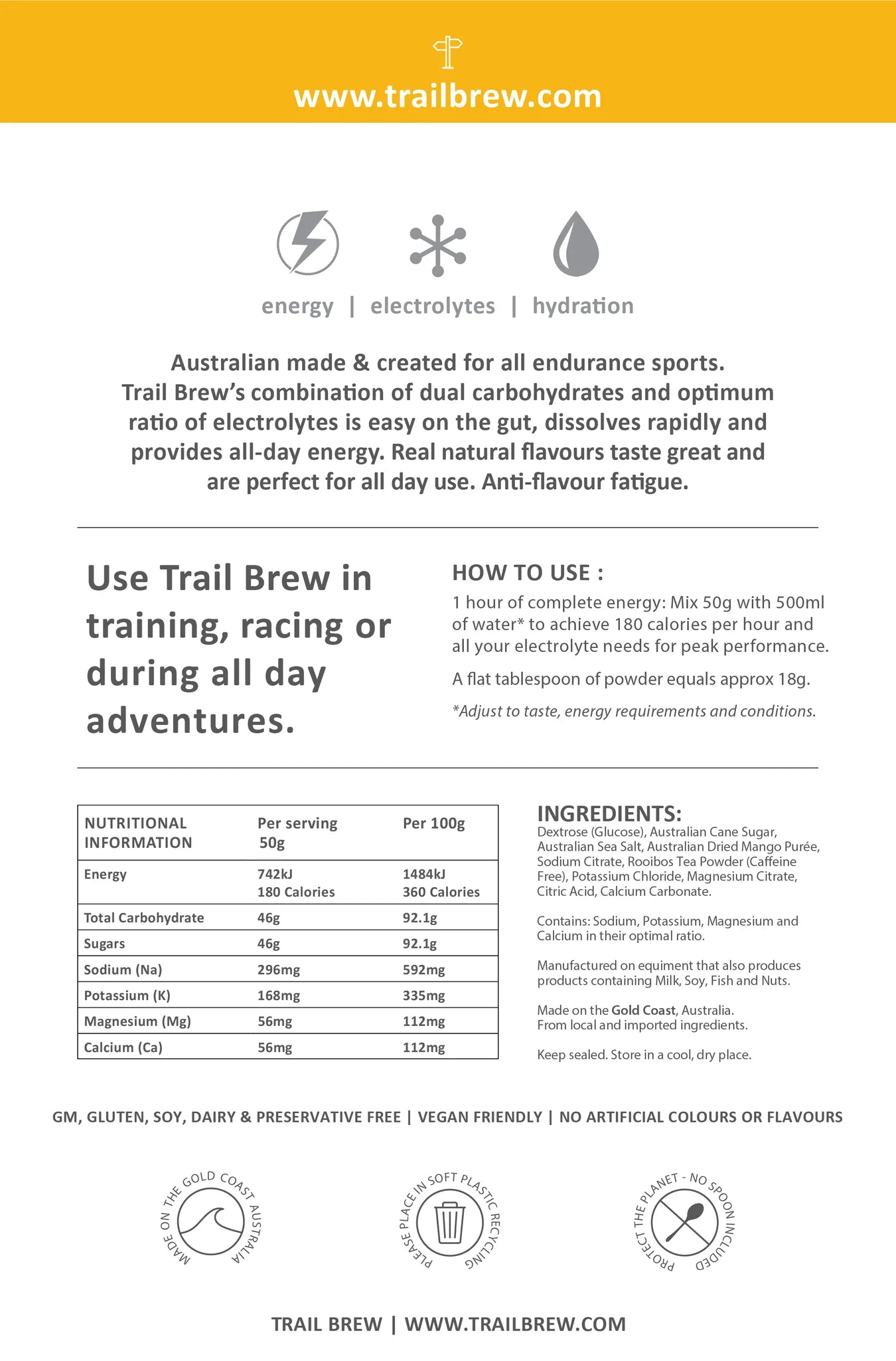 Trail Brew Hydration Fuel