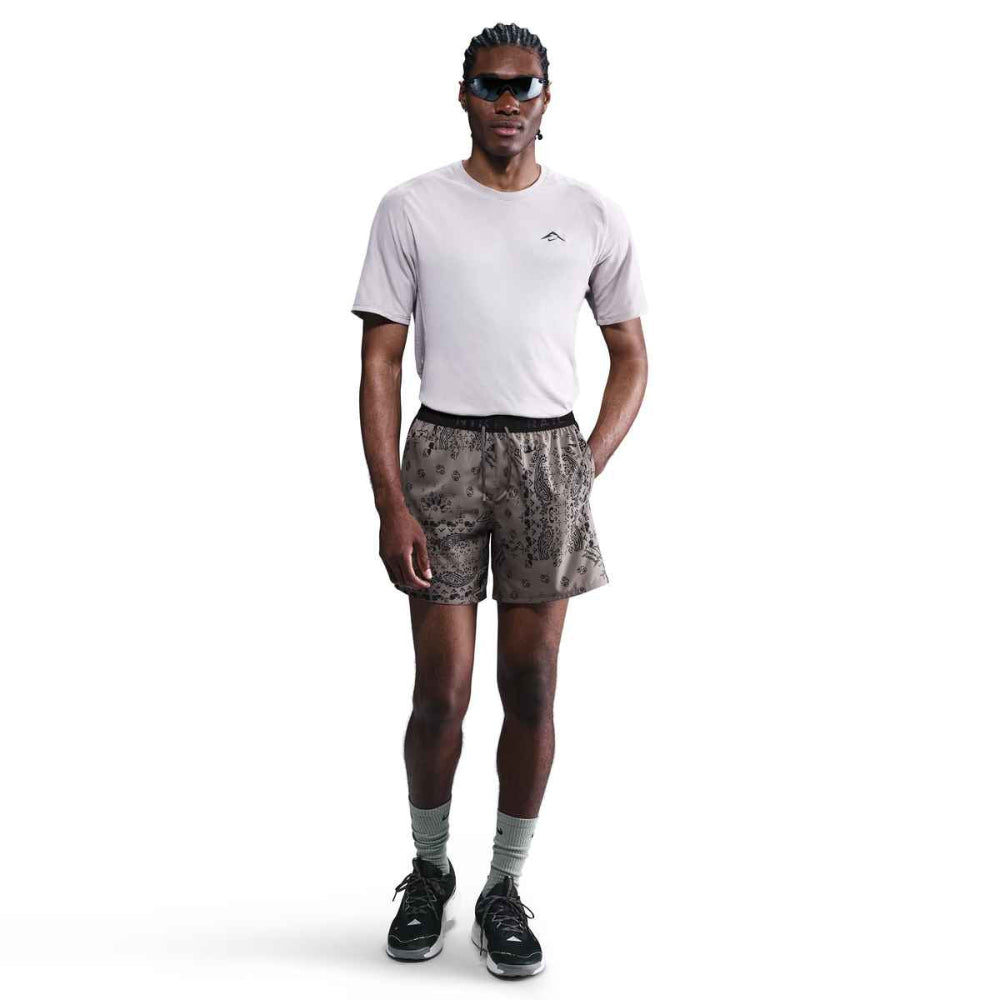 Mens Nike DF Trail AOP 6inch Brief-Lined Shorts AOP