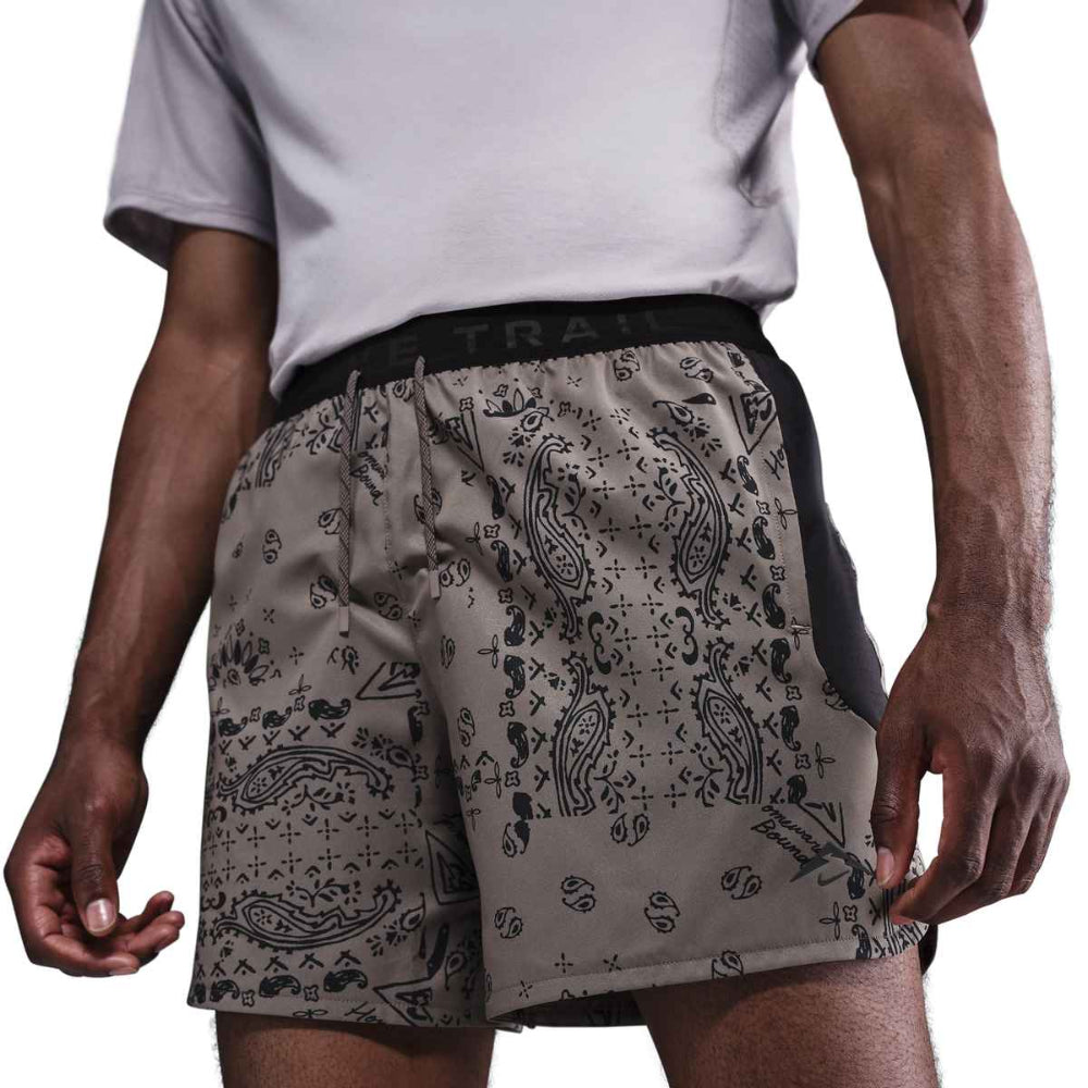 Mens Nike DF Trail AOP 6inch Brief-Lined Shorts AOP