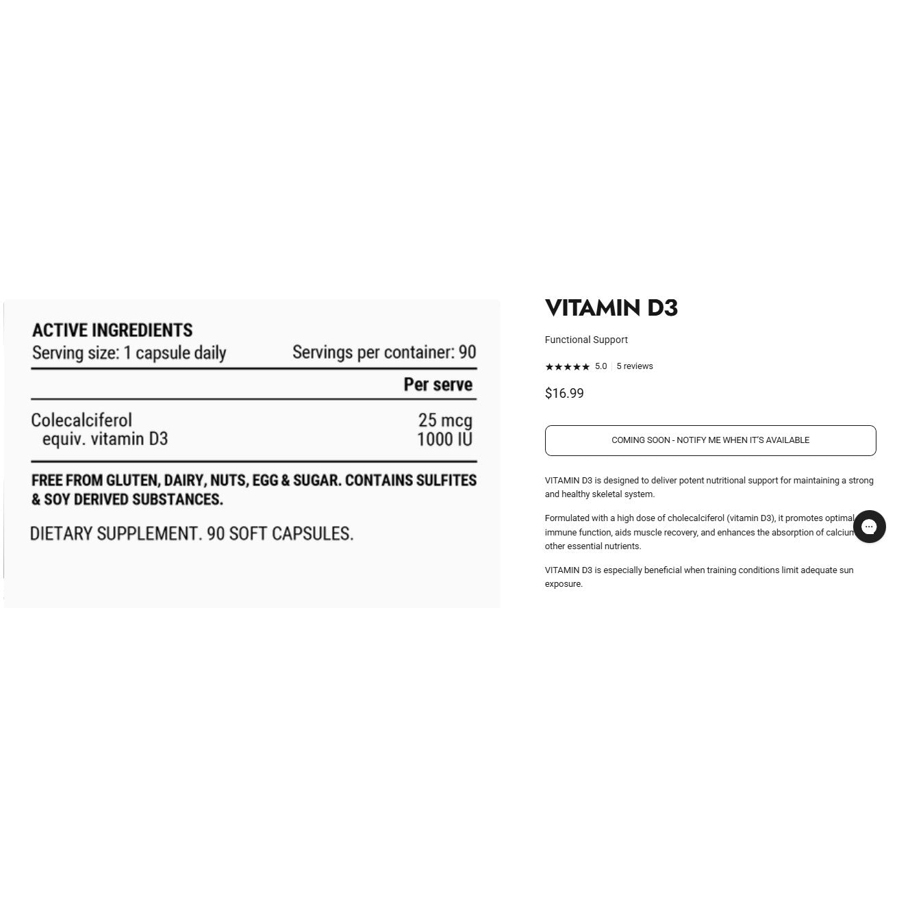 Pillar Performance Vitamin D3