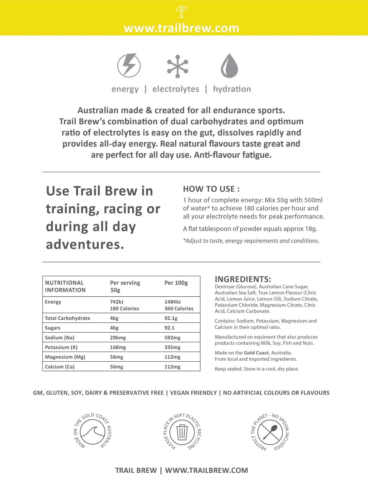 Trail Brew Hydration Fuel