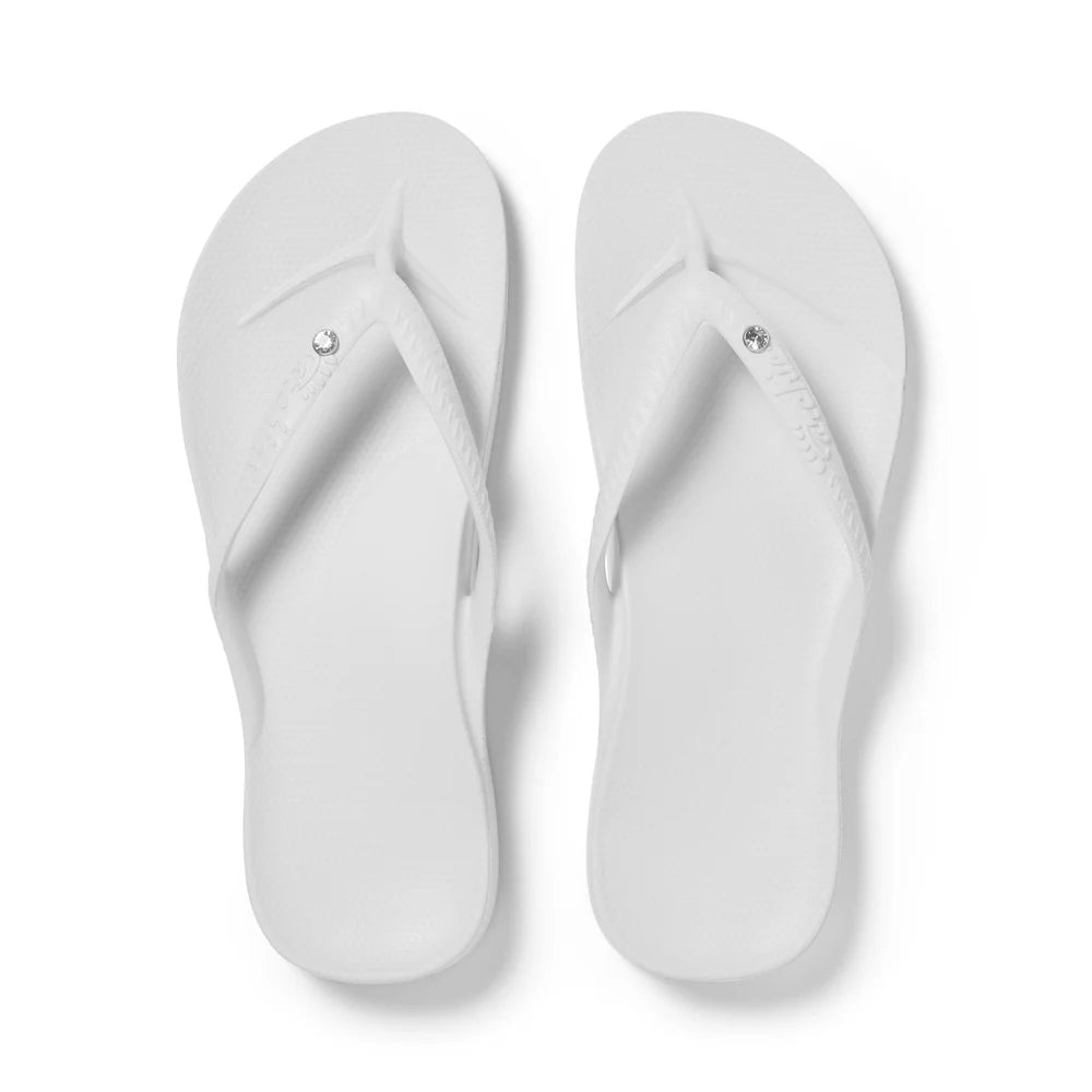 Archies Arch Support Thongs - Crystal