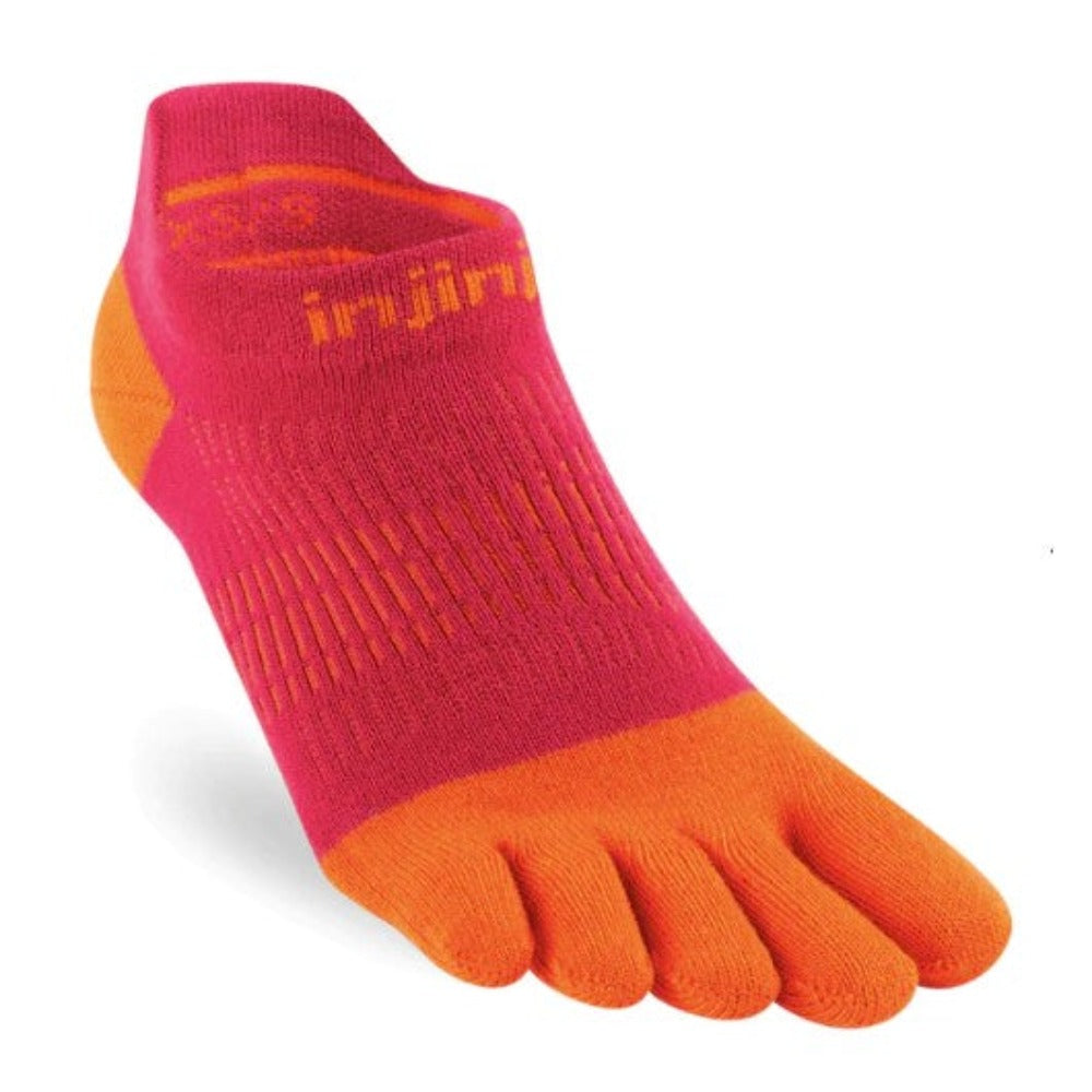 Womens Injinji RUN No Show Toe Socks - Lightweight