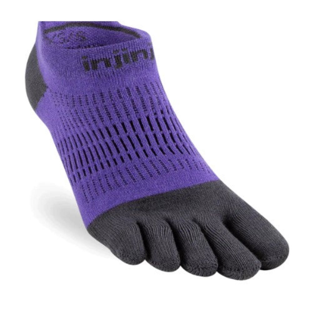 Womens Injinji RUN No Show Toe Socks - Lightweight