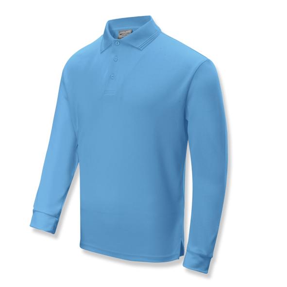 Unisex Bocini Adults Sun Smart Long Sleeve Polo (S-XL)