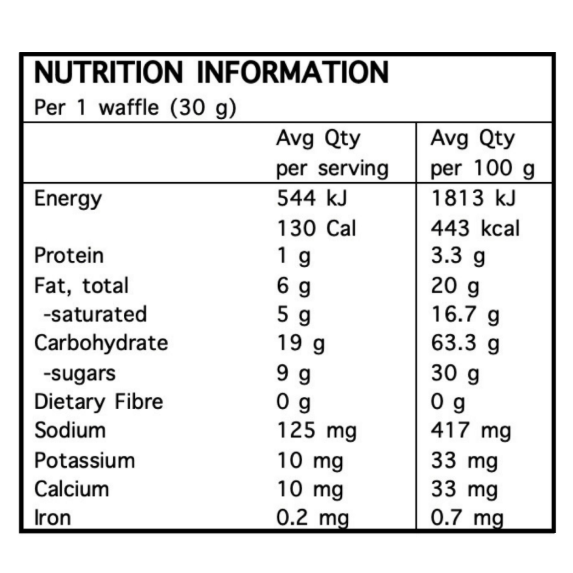 mapleROO Energy Waffle