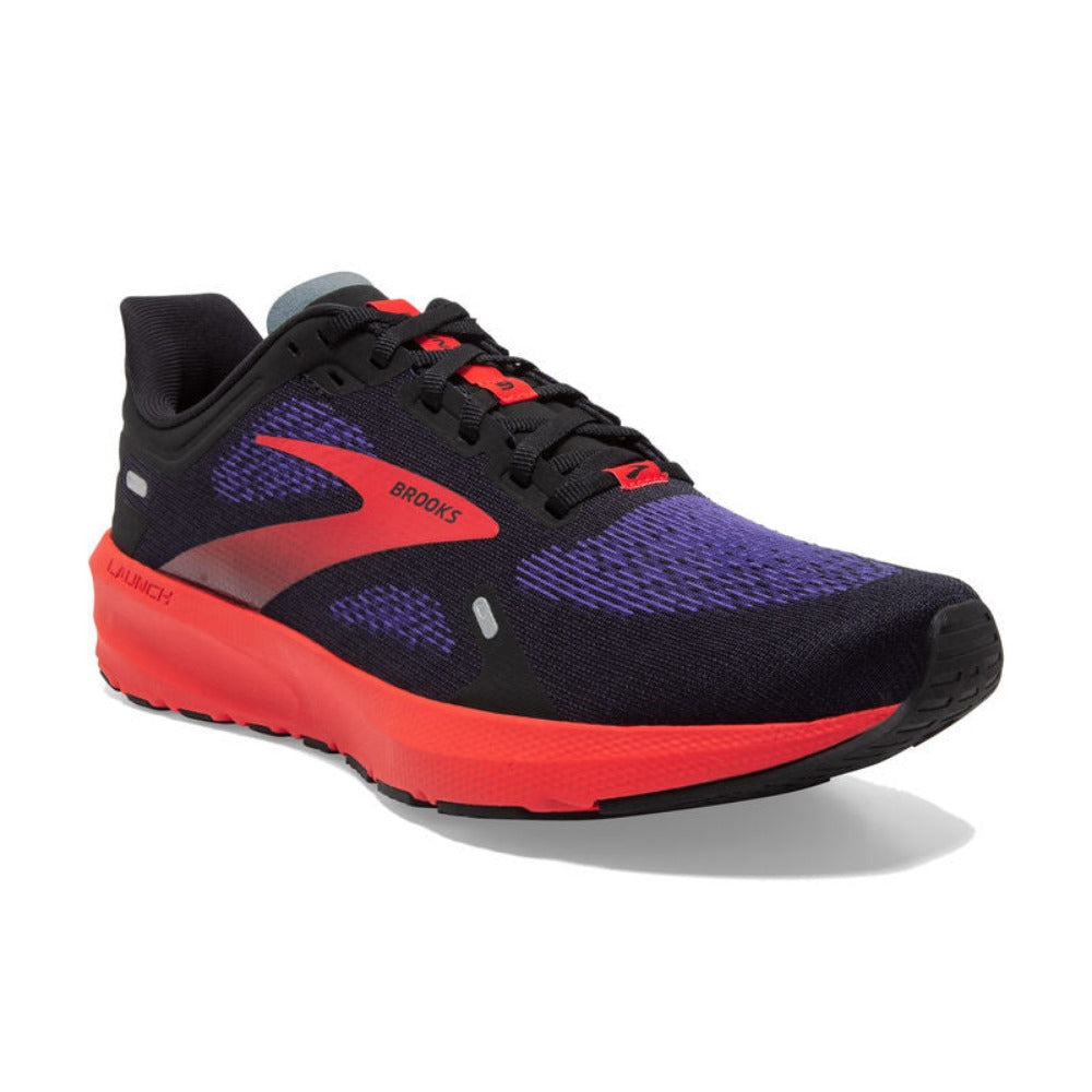 Black Deep Blue Red Mens Brooks Launch 9