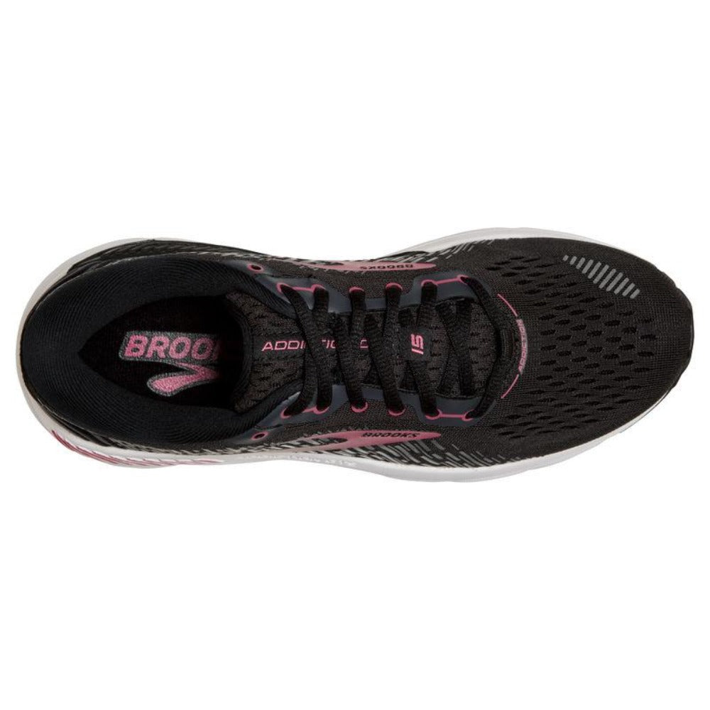 Black Ebony Mauvewood Womens Brooks Addiction GTS 15 D Width