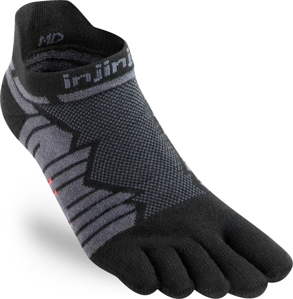 Womens Injinji ULTRA RUN No Show Toe Socks