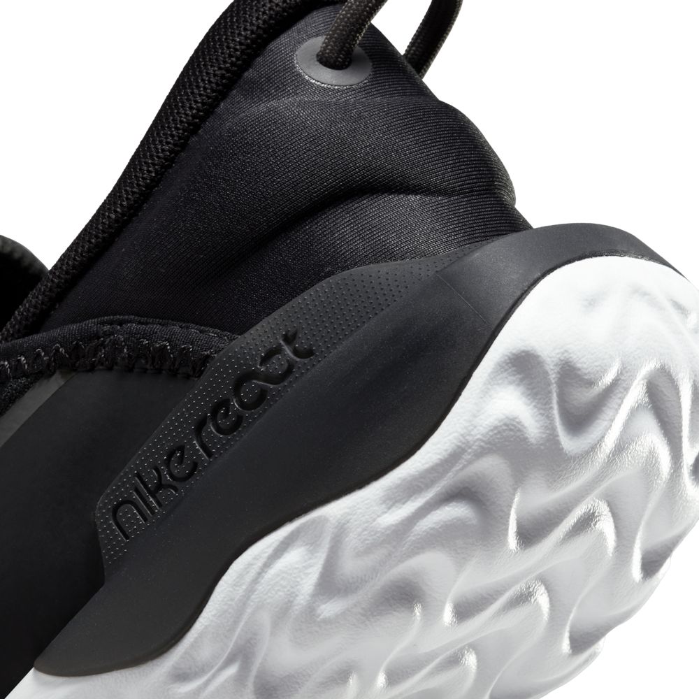 Black White Kids Nike React Flow GS