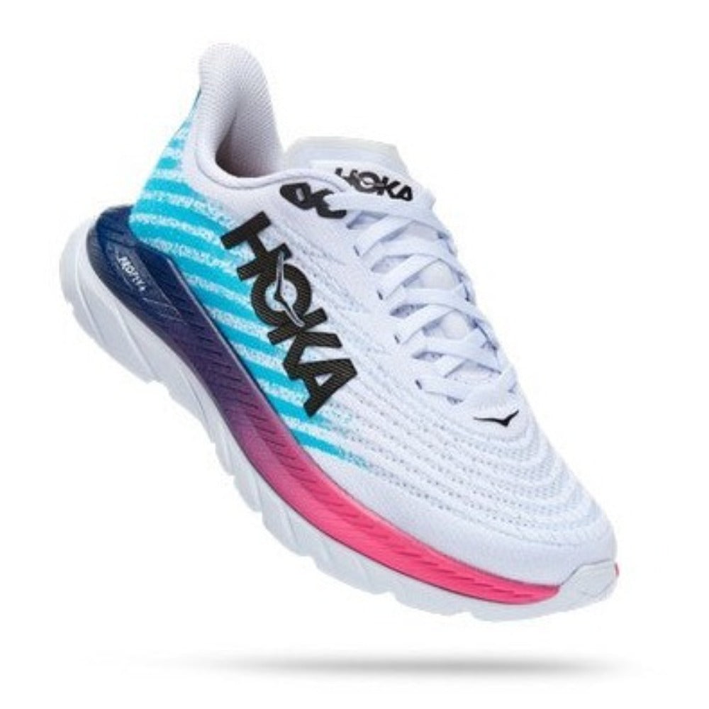 White Scuba Blue Mens Hoka Mach 5