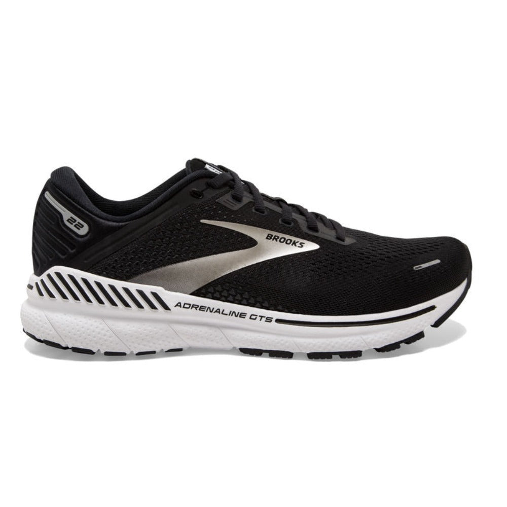 Black White Mens Brooks Adrenaline 22 GTS