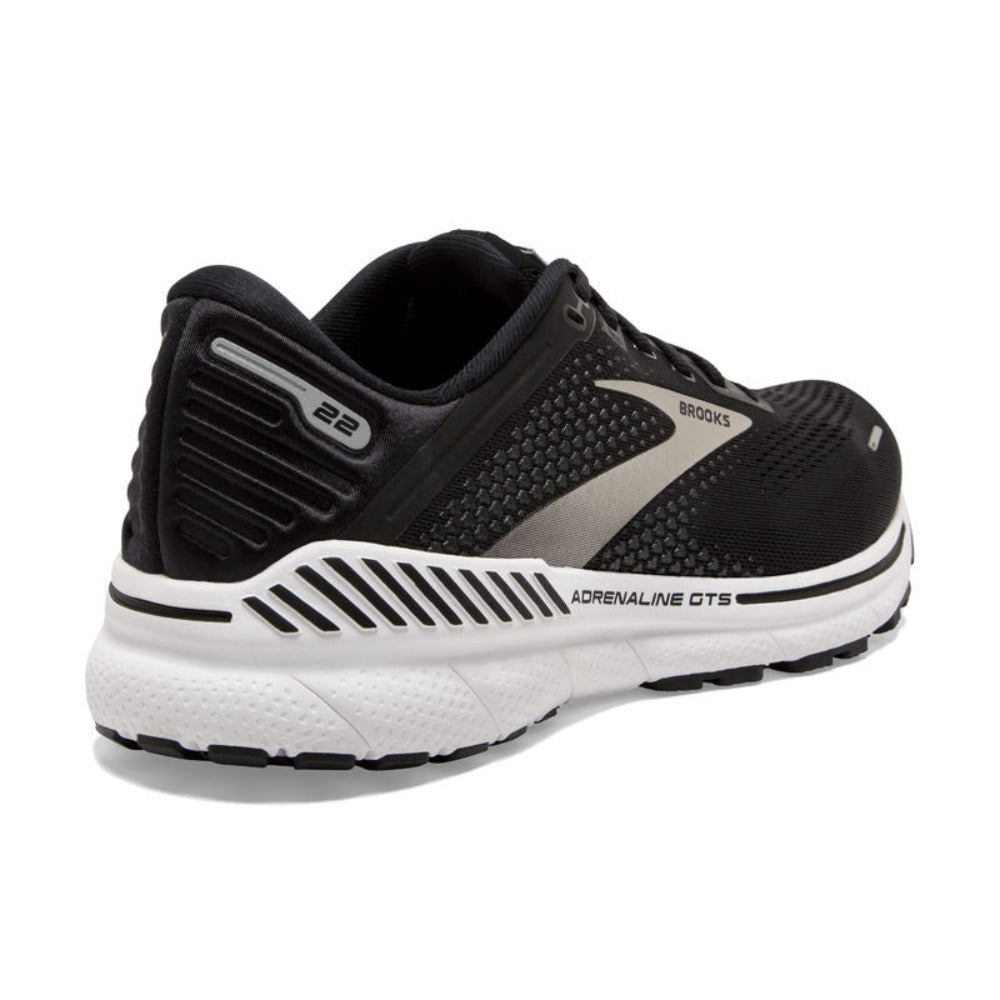 Black White Mens Brooks Adrenaline 22 GTS