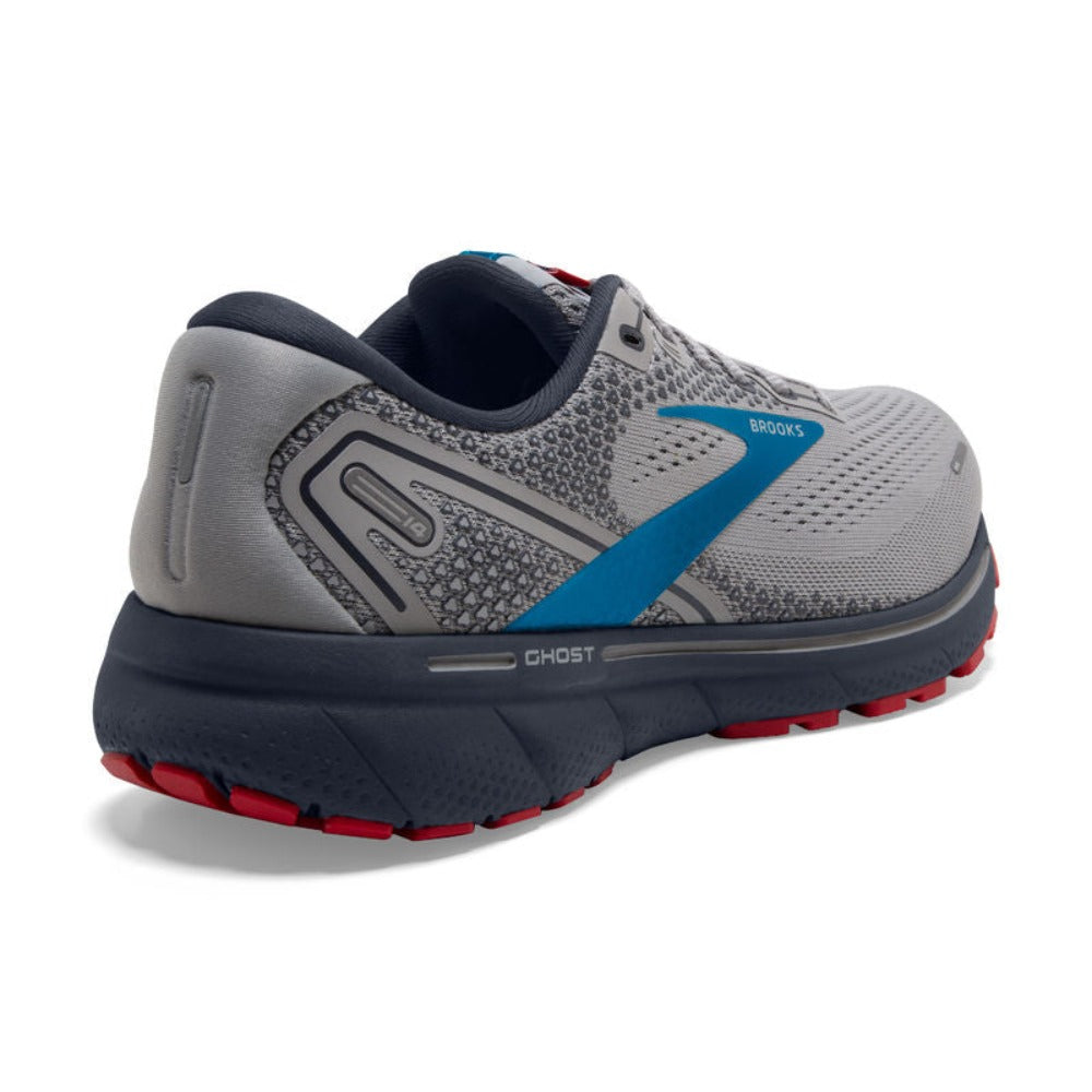 Grey Blue Red Mens Brooks Ghost 14