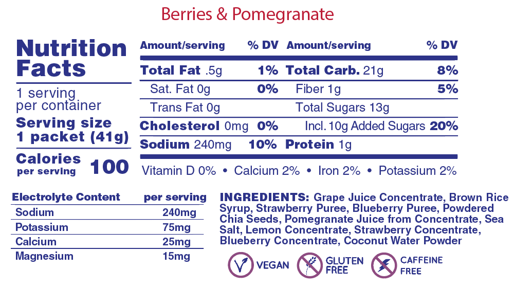 Hüma Chia Energy Gels PLUS (Natural Electrolytes) (Single + Bulk Buy)