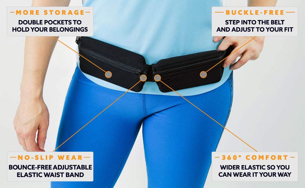 SPIbelt Dual Pocket Running Belt