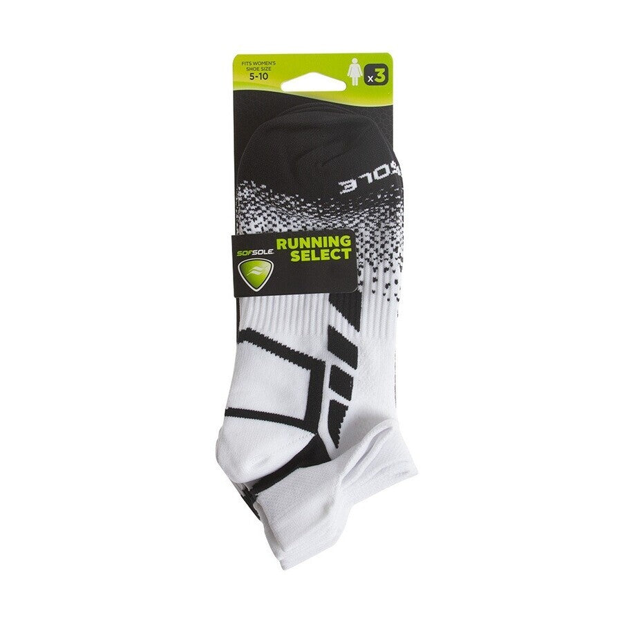 Womens Sof Sole Running Select 3 Pack Socks