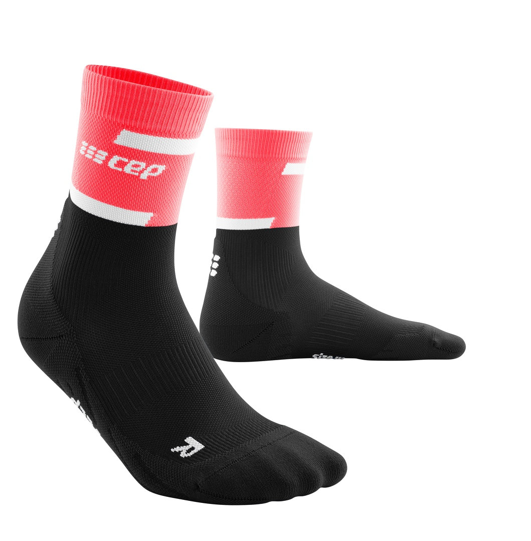 Womens CEP Mid Cut Socks CompressionThe Run 4.0