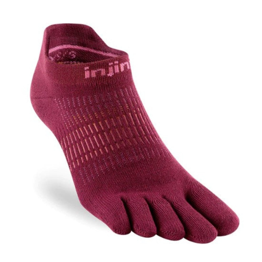Womens Injinji RUN No Show Toe Socks - Lightweight