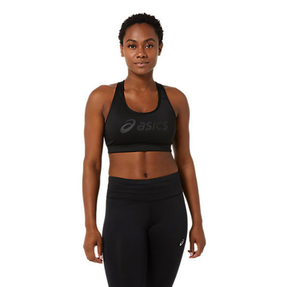 Black Womens Asics Padded Bra 