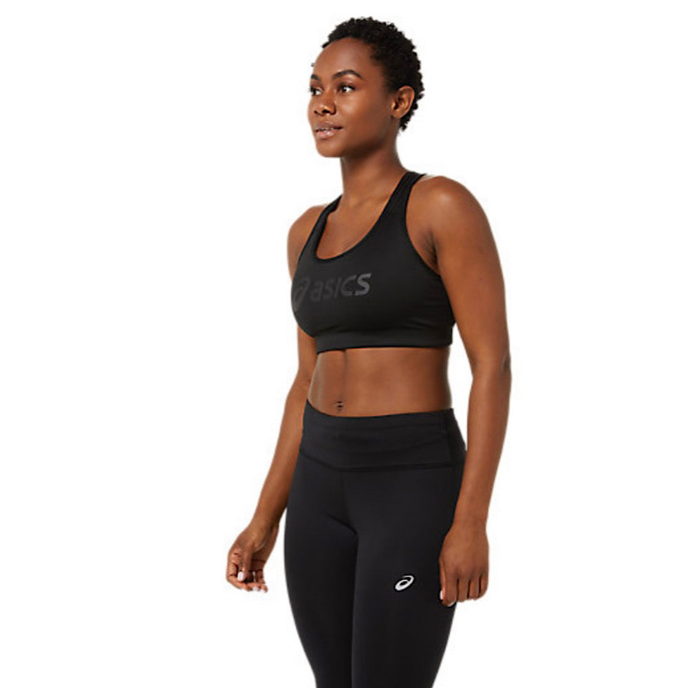 Black Womens Asics Padded Bra