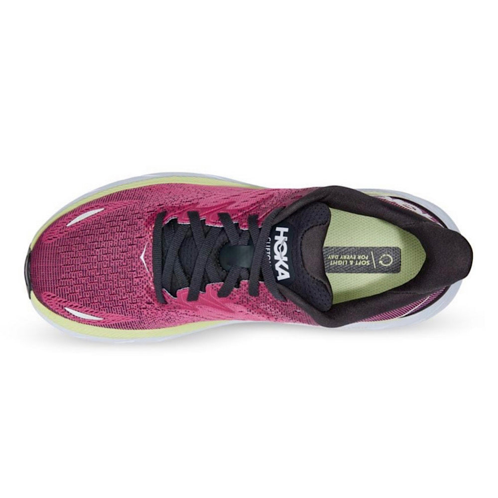 Blue Graphite Ibis Rose Womns Hoka Clifton 8 Blue Graphite Ibis Rose