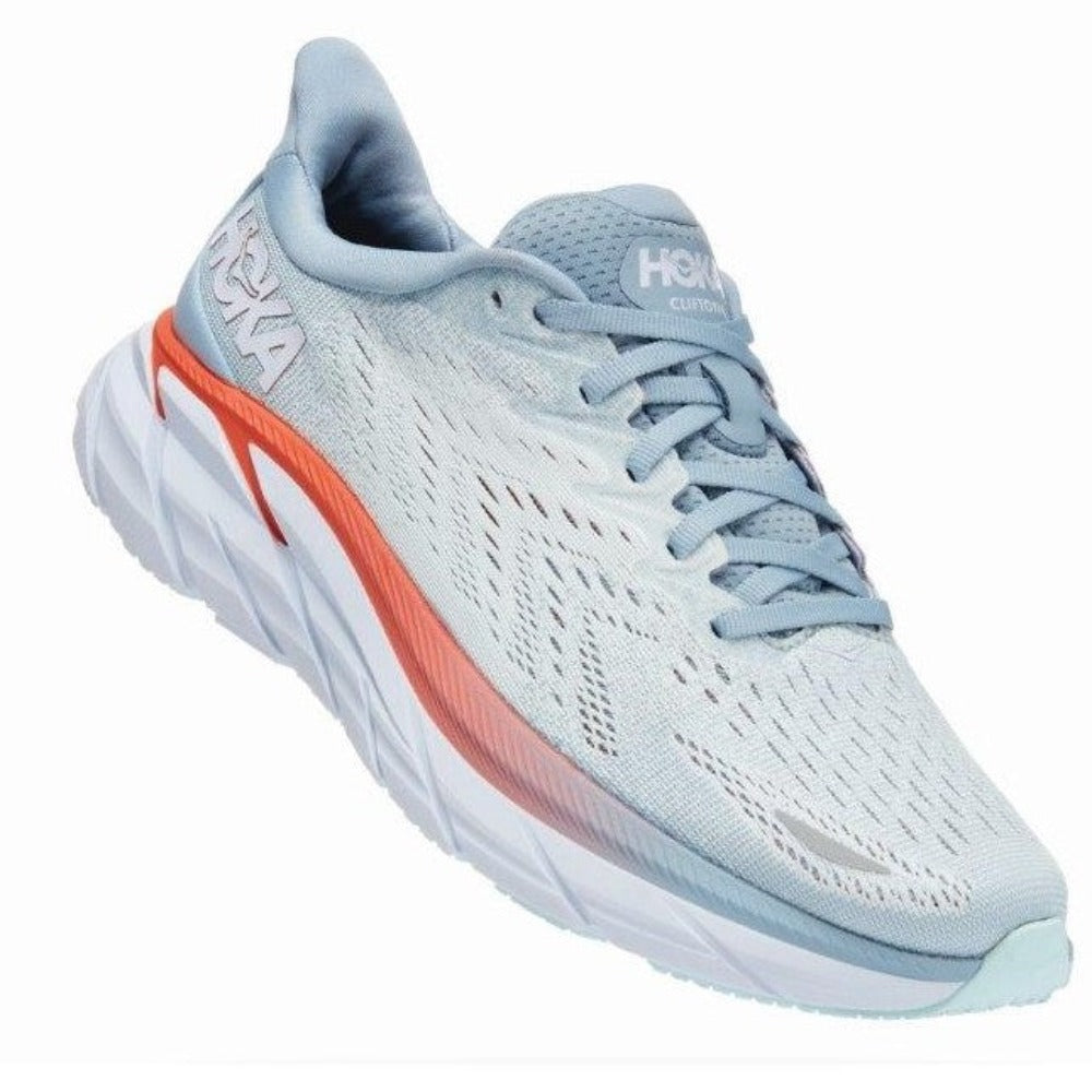 Womens Hoka Clifton 8 Blue Fog Plein Air