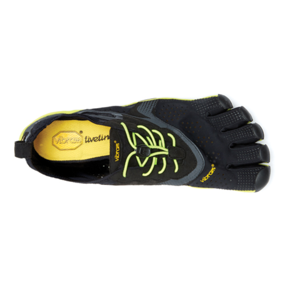 Black Yellow Mens Vibram V Run