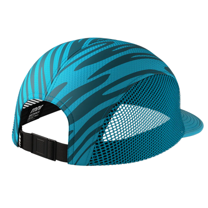 Rnnr Distance Hat - Drippy Cheetah Blue