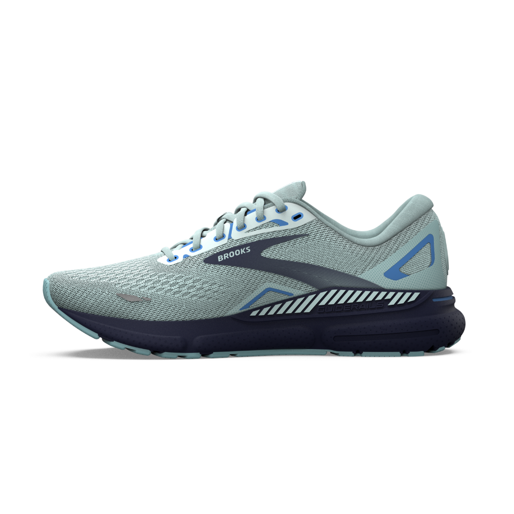 BROOKS ADRENALINE GTS 23 (D WIDE) WOMENS WHITE OYSTER SILVER