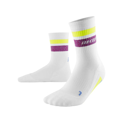 Mens CEP Mid Cut Socks Compression Miami Vibe's 80's