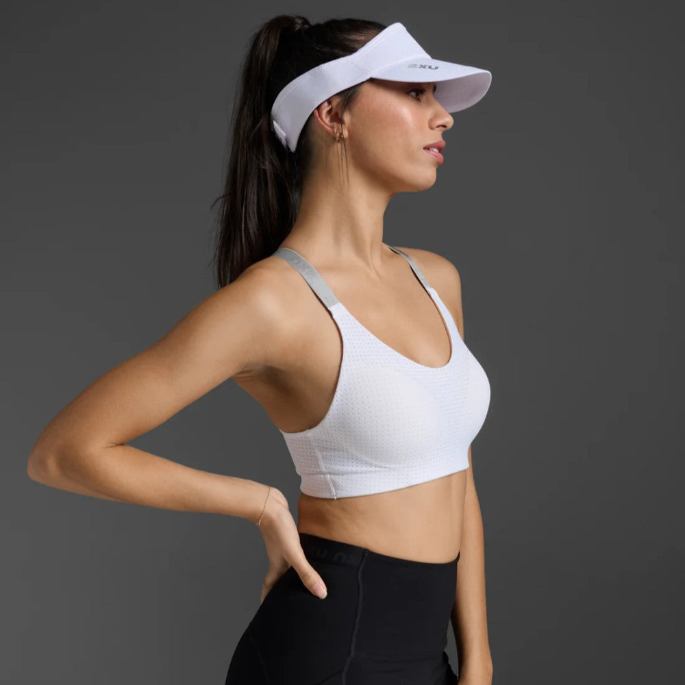 2XU Run Visor -White