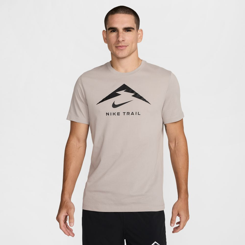 Mens Nike Dri Fit Trail Running T Shirt Logo