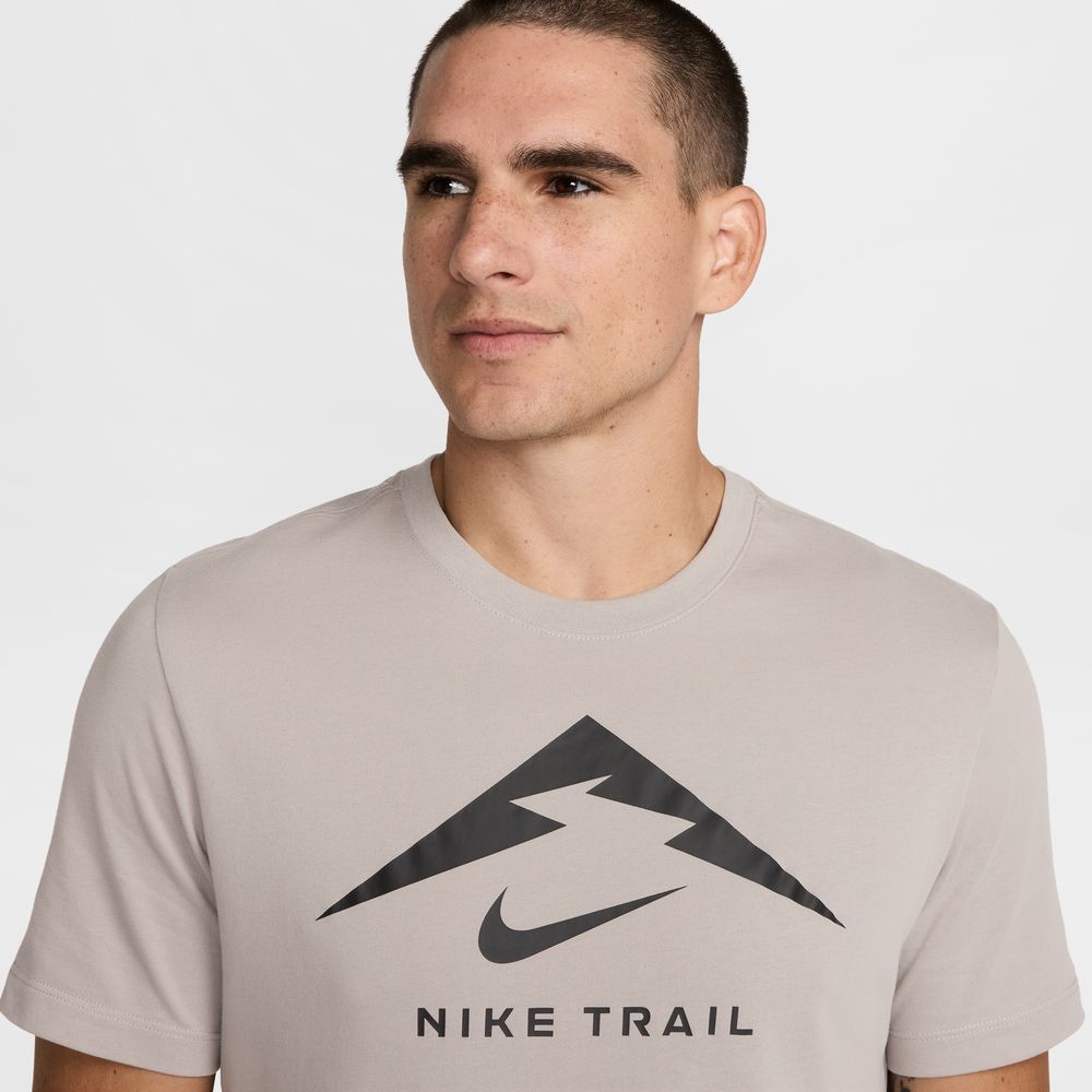 Mens Nike Dri Fit Trail Running T Shirt Logo