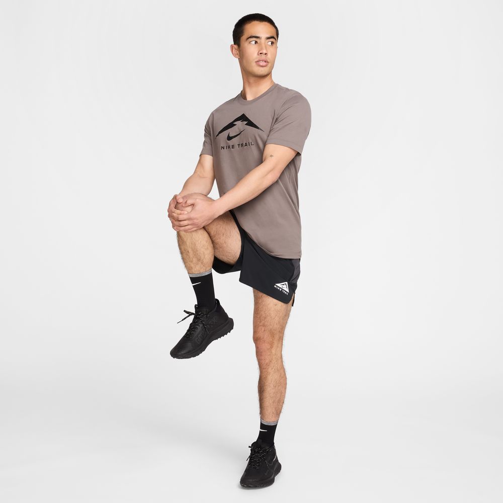 Mens Nike Dri Fit Trail Running T Shirt Logo